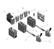 Секция рабочая W001C 6565 H405 RL2 G04 для HC-EX38  вид спереди